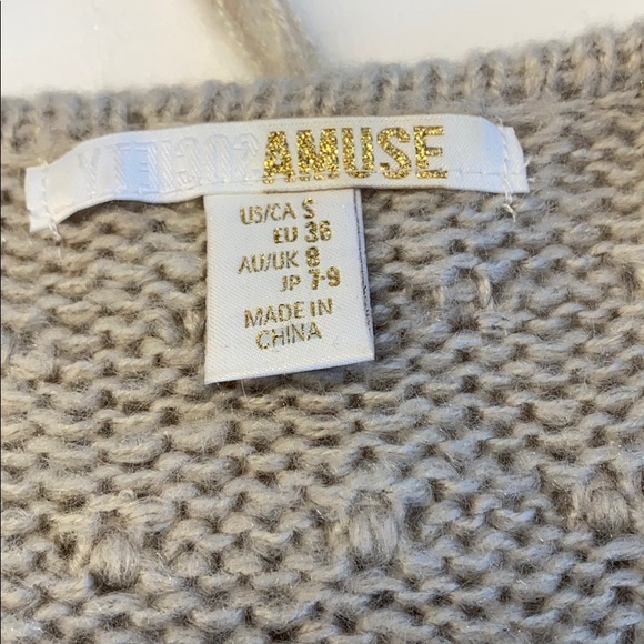 AMUSE SOCIETY FRINGE SWEATER. - Picture 2 of 2
